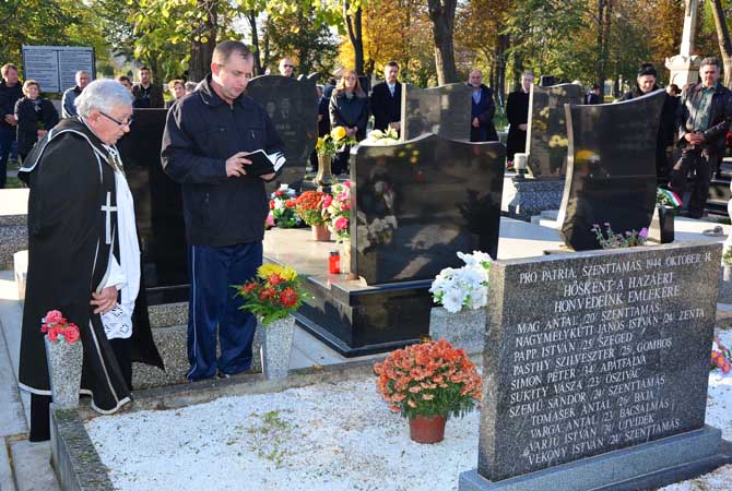 Megemlékezés 2015. november 2. Szenttamás, képek